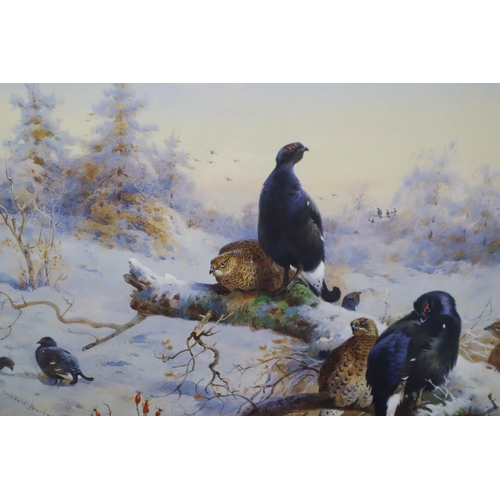 423 - Two Framed and Glazed Limited Edition Archibald Thorburn Prints, Depicting Family of Pheasants and F... 