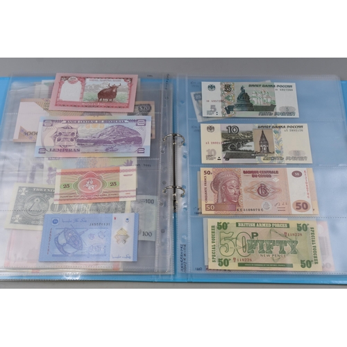 137 - Large Collection of Over Fifty Worldwide Bank Notes - All Different & UNC