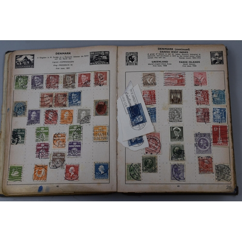 441 - The Improved Vintage Postage Album with 100s of World and Commonwealth Vintage Stamps, Plus the Stir... 