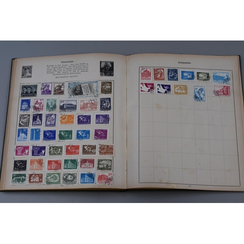 441 - The Improved Vintage Postage Album with 100s of World and Commonwealth Vintage Stamps, Plus the Stir... 