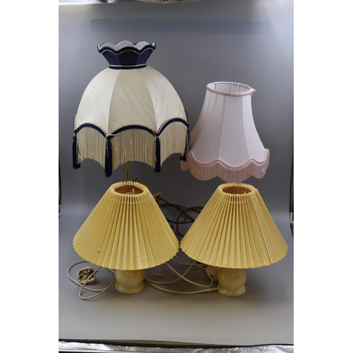 856 - A Selection of Four Table Lamps To Include Two Leonard Lady Lamps (One Lights Up, Other is AF), And ... 