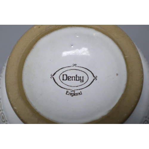 858 - A Sixty-Two Piece Denby Lorraine Tea and Dinner Service. To Include One Coffee Pot, Two Teapots, Six... 