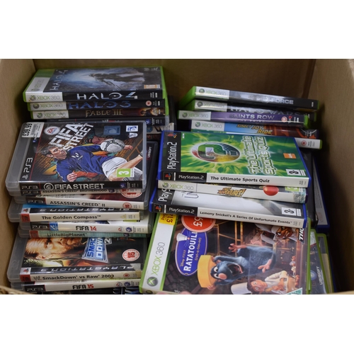 819 - Large Selection of Mainly Xbox 360, Playstation 2 and Playstation 3 Games Including Fallout 3, G-For... 