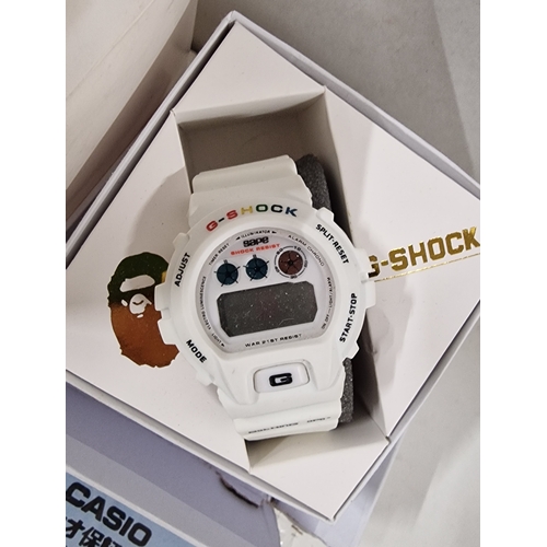 75 - Boxed Casio Bape G-Shock Watch With Paperwork.