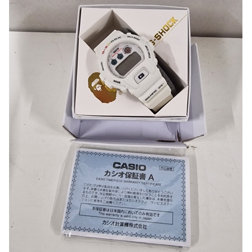 75 - Boxed Casio Bape G-Shock Watch With Paperwork.