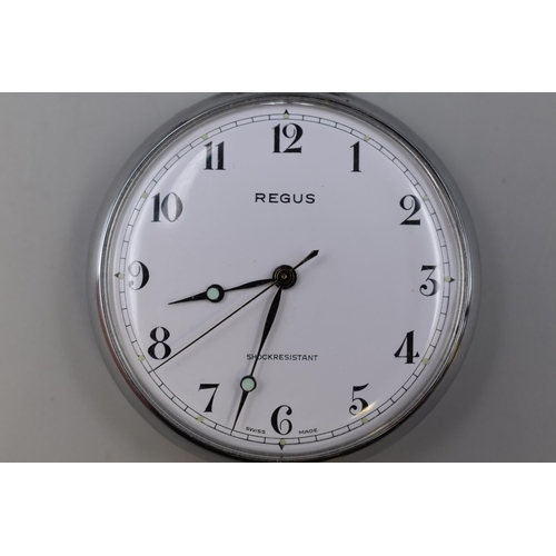 76 - Regus Mechanical Swiss Made Pocket Watch (Working)