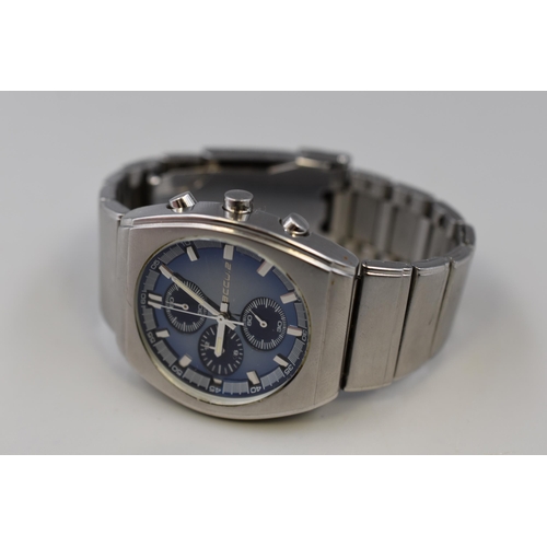 80 - accu 2 Gents Blue Dial Chronograph Watch (Working)