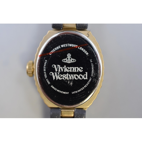 110 - Vivienne Westwood Ladies Watch with Leather Strap, Tags and Box (Working)