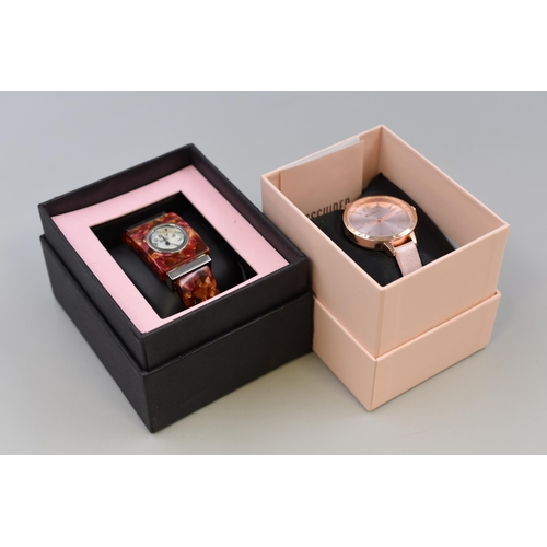 113 - Two Boxed Watches (Missguided & Henley) Both Working