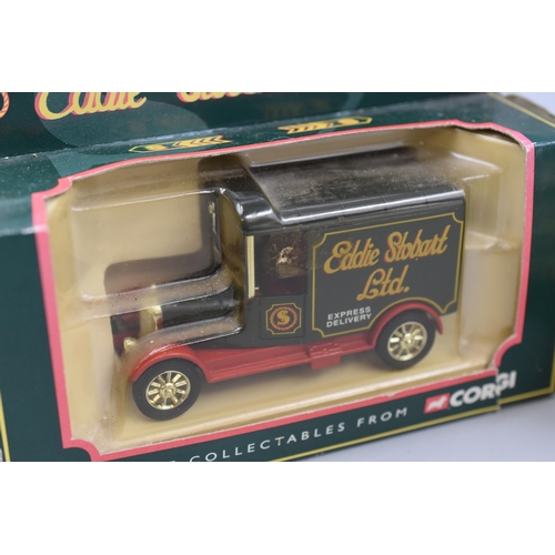 570 - Collection of four Eddie Stobart LTD Corgi model trucks including The adventures of Steady Eddie