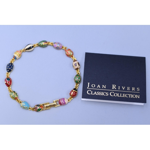 120 - Joan Rivers Classic Edition Petit Faberge Egg Bracelet with Original Presentation Box