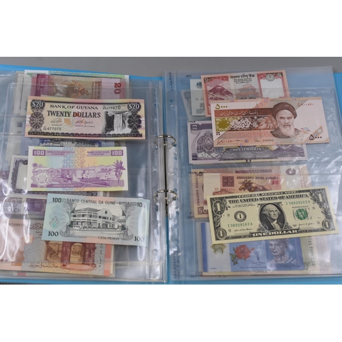 143 - Large Collection of Over Fifty Worldwide Bank Notes - All Different & UNC