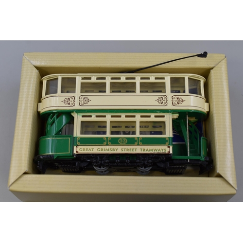 615 - Colection of 7 Corgi Classic public transport single & double deck trams (boxed)