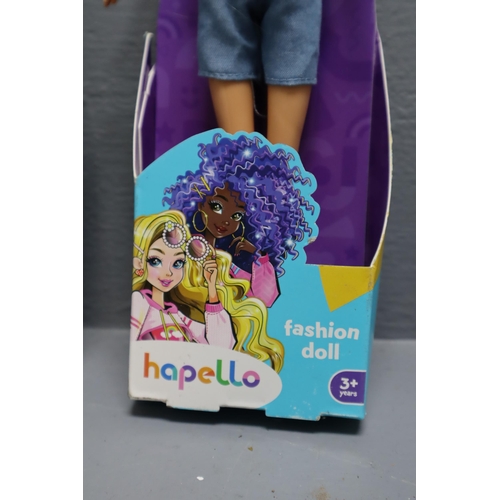 616 - Nine Hapello Fashion dolls all in original boxes