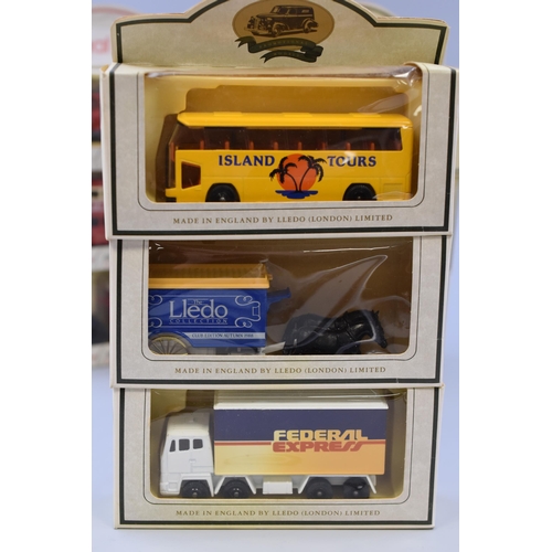 618 - 13 diecast models by Lledo to include, Royal mail & Lledo promotional models (boxed)