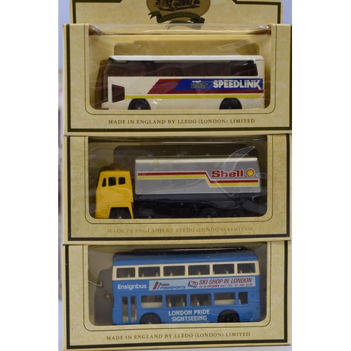 618 - 13 diecast models by Lledo to include, Royal mail & Lledo promotional models (boxed)