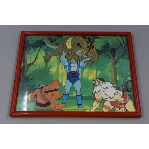 175 - Vintage Framed and Glazed Print of Thundercats Season 1 Episode 2 Panthro and Mutants Telepictures C... 