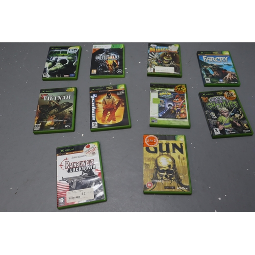 547 - 10 Xbox games including Battlefield 3 limited edition, Rainbow six Lockdown, Far cry instincts and m... 