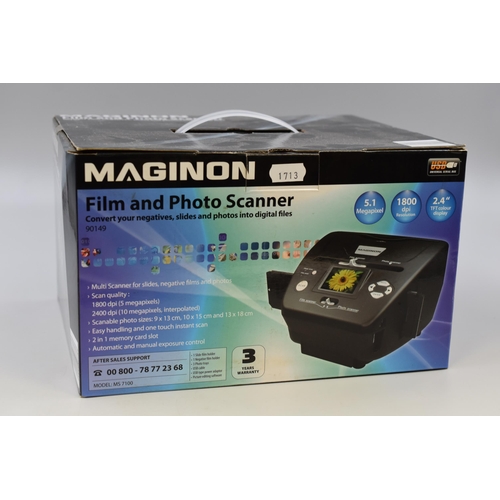 550 - Maginon Film and Photo Scanner in Original Box (Untested, Sealed)