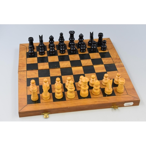 553 - Full Chess Set complete with Board