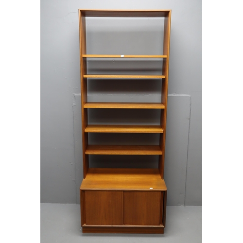 668 - A Retro G Plan Form 5 Bookshelf With Base Unit, Approx 78