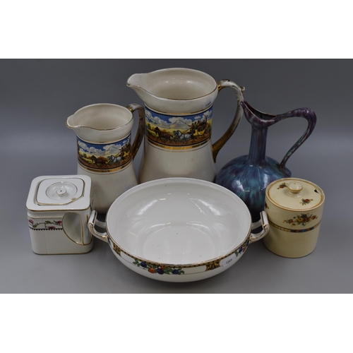 773 - Mixed Selection including West German Jug, Wedgwood Square Teapot, Condiment Pot and More