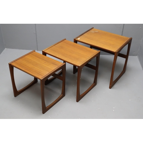 676 - Mid Century Nest of 3 G Plan Side Tables (Largest 21