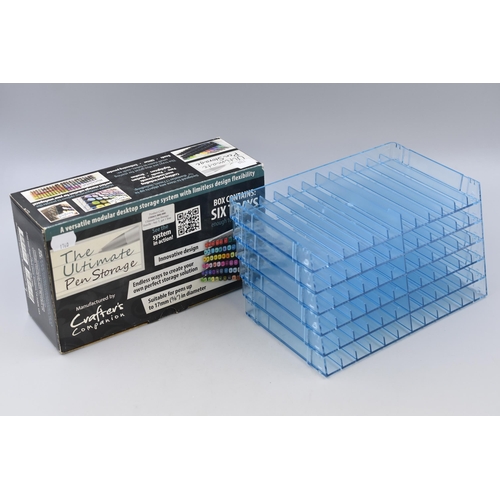 779 - The Ultimate Pen Storage Contains 6 trays enough to hold 72 pens (Suitable for pens up to 17mm in di... 