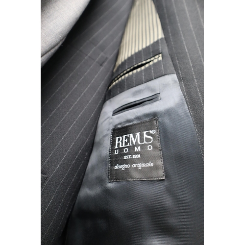 711 - Four Gent's Suits including a Remus Uonos 3 Piece, Charlton Gray, and More (Sizes 46R, 48, & 40 ... 