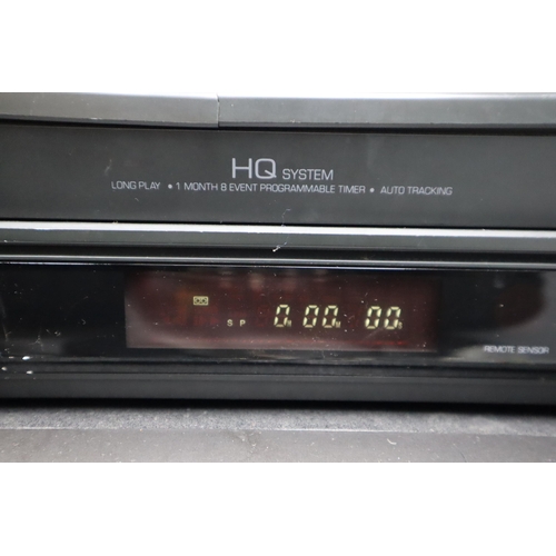 817 - Fidelity VHS video recorder with remote, Crown DVD player, Nikkai free view box with remote and a Ma... 