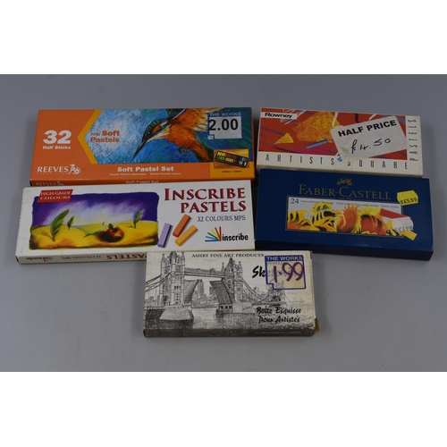 790 - Collection of Professional Artist Pastels Sets to include Reeves, Inscribe, Rowney, Faber-Castell an... 