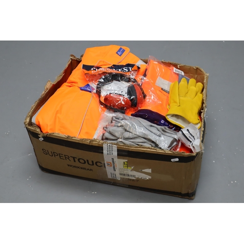 733 - Large Selection of New Hi-Viz Workwear, Ear Protectors, Gloves and Safety Glasses