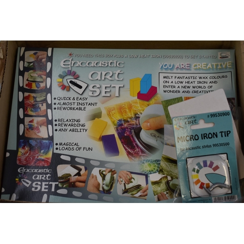 802 - As New Boxed Encaustic Art Start Up Kit to include Iron, Stylus, Iron Tips and More