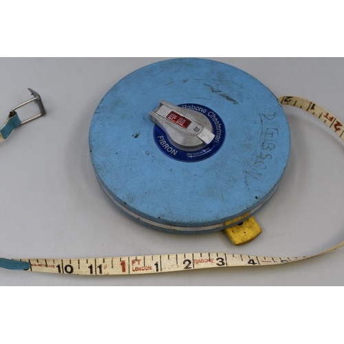 747 - Vintage Rabone Chesterman Fibron 100ft Tape Measure