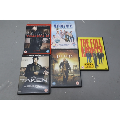 843 - Selection of 50 DVD's including James Bond, The Full Monty and More