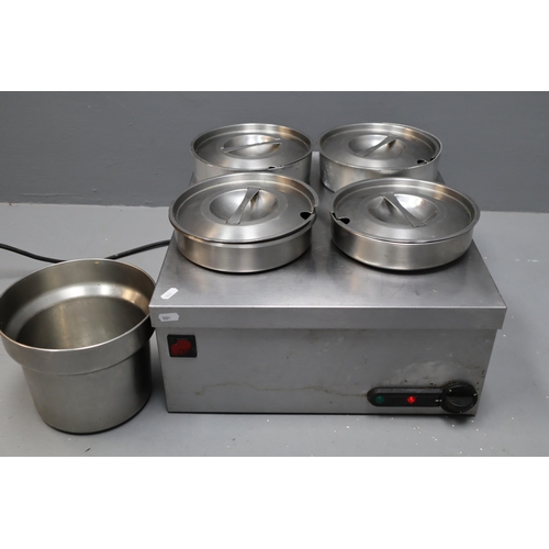 853 - Parry Stainless Steel Bain Marie (Working When Tested)