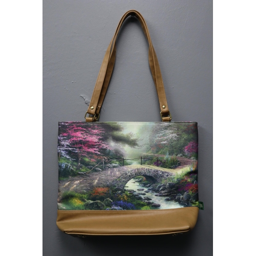 759 - Brand New Thomas Kinkade Handbag approx 15