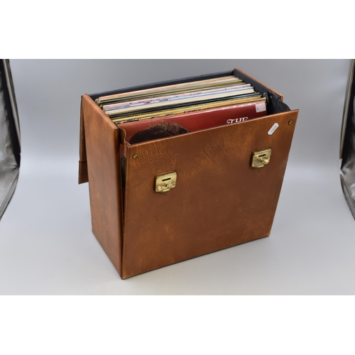 855 - Vintage LP Storage Case containing a mixed selection of Vinyl LP's