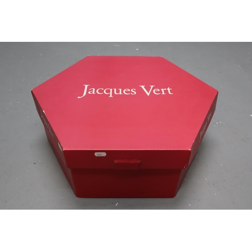 768 - Jacques Vert Floral Wide Brimmed Hat complete with Box