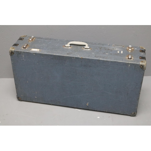 813 - Vintage Potterton Ltd Twin Sided Sample Case with Blue Velvet Lining approx 29