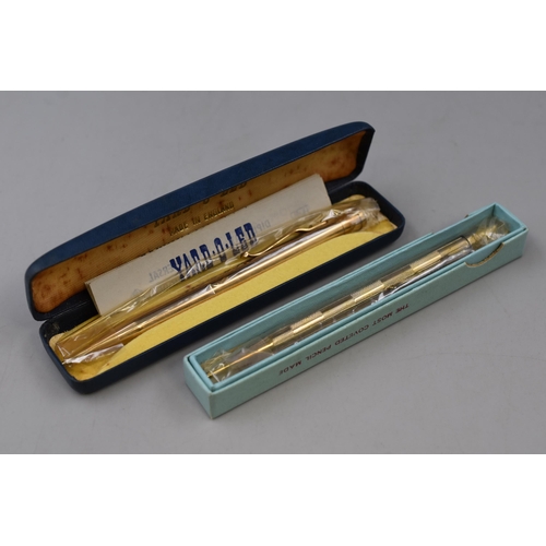 109A - Two Yard-O-Led Propelling Pencils in Original Box and Case