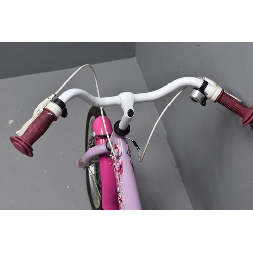 841 - Apollo Wild Rose Child's Peddle bike in Pink and White