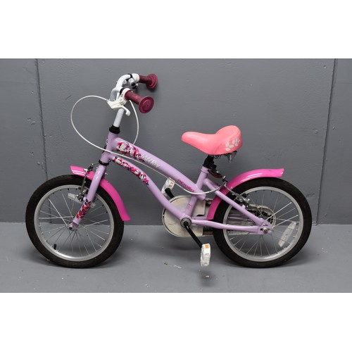 841 - Apollo Wild Rose Child's Peddle bike in Pink and White