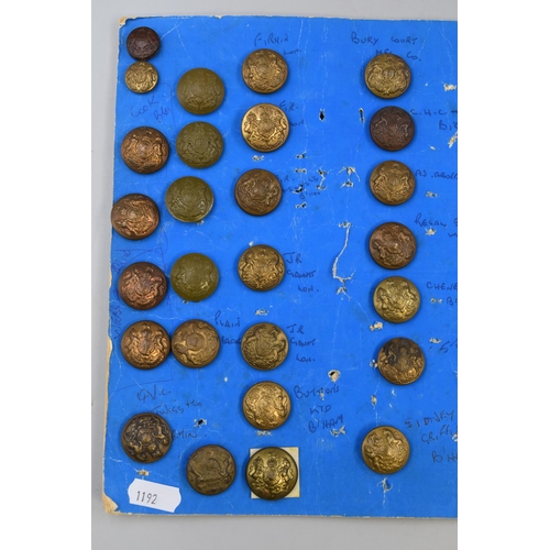 274 - Selection of Military Dress Buttons