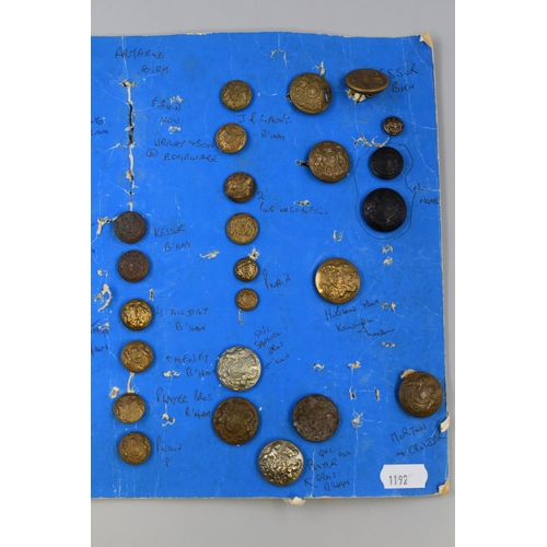 274 - Selection of Military Dress Buttons