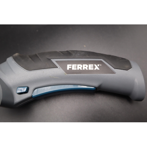 424 - Ferrex fabric mini cutter Comes without charging lead (working when tested)