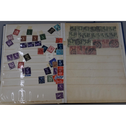 455 - A Selection of Vintage UK Stamps (George V and Elizabeth II), Includes Pictoral