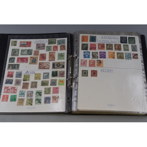 458 - An Album of Various Worldwide Stamps (J-Z). Includes Japan, Korea, Malta, Nigeria, South Africa, USA... 