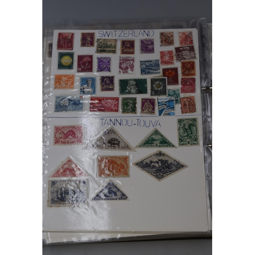 458 - An Album of Various Worldwide Stamps (J-Z). Includes Japan, Korea, Malta, Nigeria, South Africa, USA... 