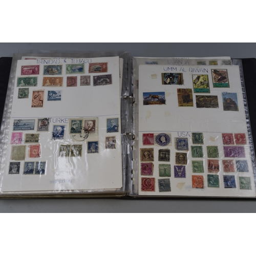 458 - An Album of Various Worldwide Stamps (J-Z). Includes Japan, Korea, Malta, Nigeria, South Africa, USA... 